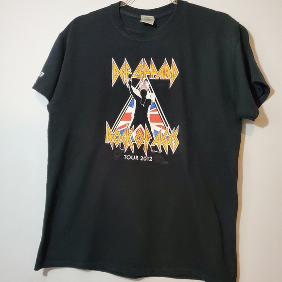 Tops - Def Leppard Rock of ages Tour 2012 Tshirt